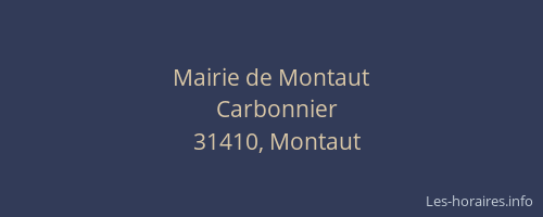 Mairie de Montaut