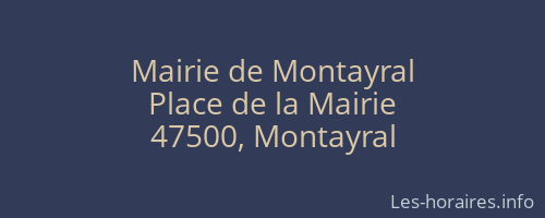 Mairie de Montayral
