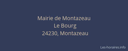 Mairie de Montazeau