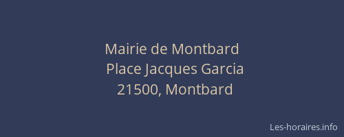 Mairie de Montbard