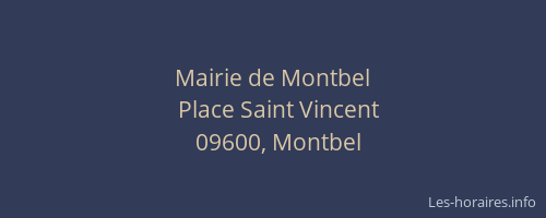 Mairie de Montbel