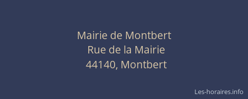 Mairie de Montbert