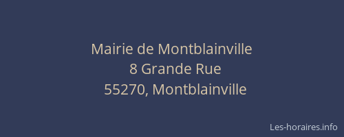 Mairie de Montblainville