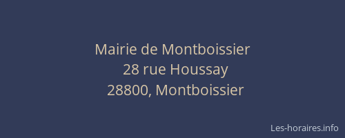 Mairie de Montboissier