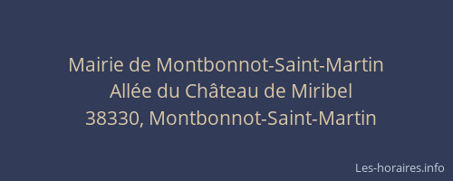 Mairie de Montbonnot-Saint-Martin
