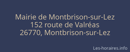 Mairie de Montbrison-sur-Lez