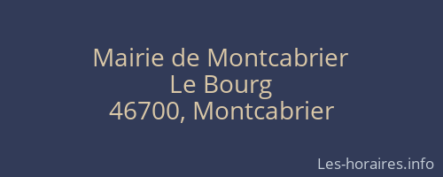 Mairie de Montcabrier