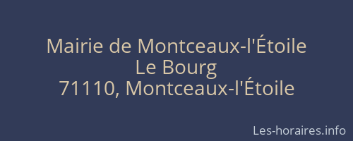 Mairie de Montceaux-l'Étoile