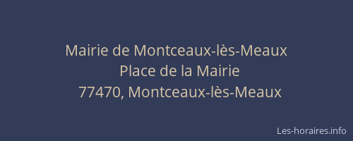 Mairie de Montceaux-lès-Meaux