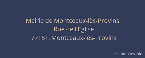 Mairie de Montceaux-lès-Provins
