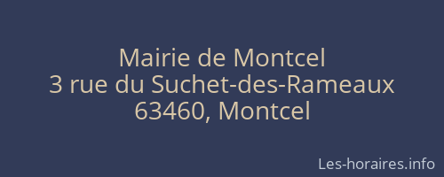 Mairie de Montcel