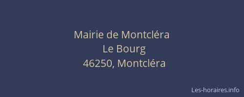 Mairie de Montcléra