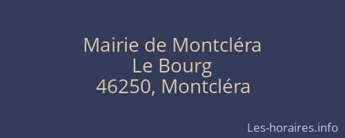 Mairie de Montcléra