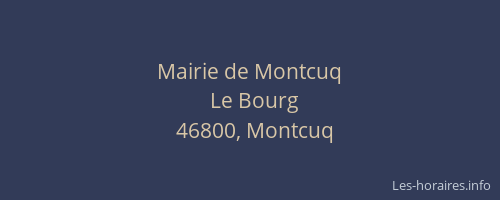 Mairie de Montcuq