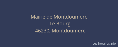 Mairie de Montdoumerc