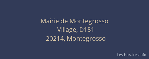 Mairie de Montegrosso