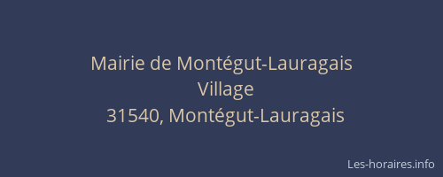 Mairie de Montégut-Lauragais