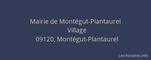 Mairie de Montégut-Plantaurel