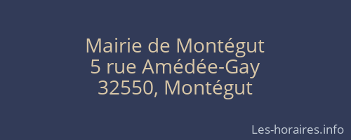 Mairie de Montégut