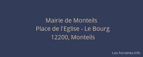 Mairie de Monteils