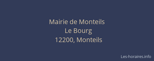 Mairie de Monteils