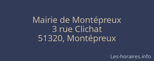 Mairie de Montépreux