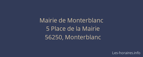 Mairie de Monterblanc