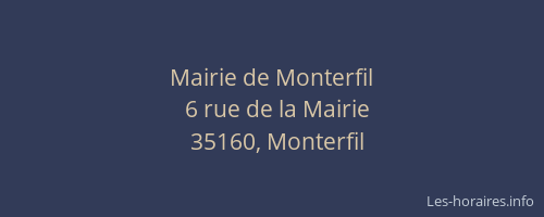 Mairie de Monterfil
