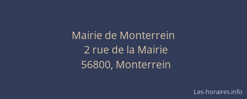 Mairie de Monterrein