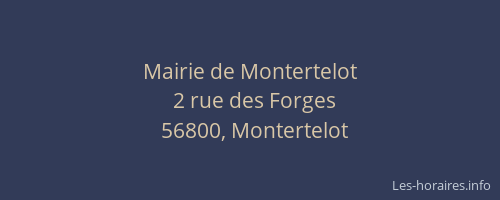 Mairie de Montertelot