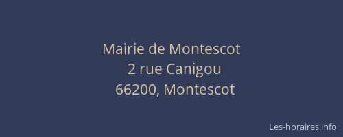 Mairie de Montescot