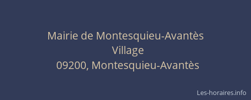 Mairie de Montesquieu-Avantès