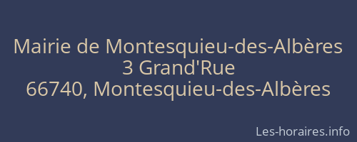 Mairie de Montesquieu-des-Albères