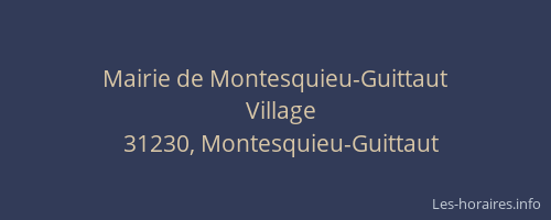 Mairie de Montesquieu-Guittaut