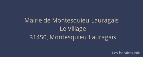 Mairie de Montesquieu-Lauragais
