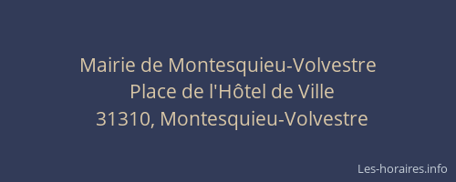 Mairie de Montesquieu-Volvestre