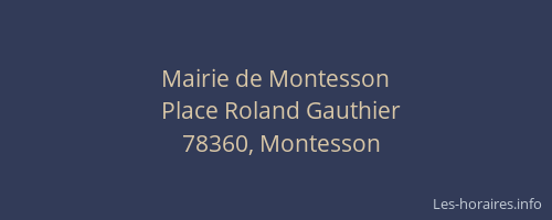 Mairie de Montesson