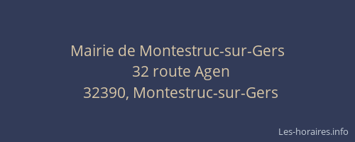 Mairie de Montestruc-sur-Gers