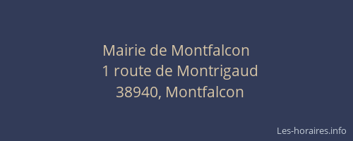Mairie de Montfalcon