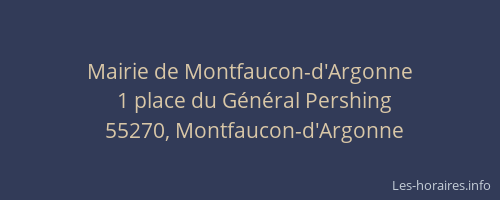 Mairie de Montfaucon-d'Argonne
