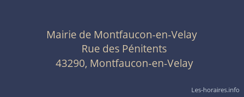 Mairie de Montfaucon-en-Velay