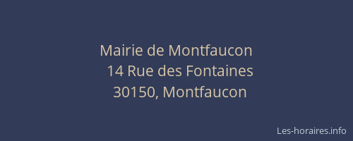 Mairie de Montfaucon