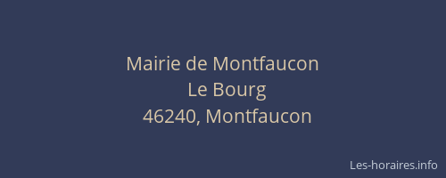 Mairie de Montfaucon