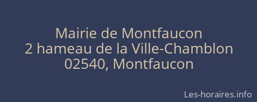 Mairie de Montfaucon