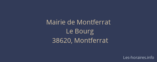 Mairie de Montferrat