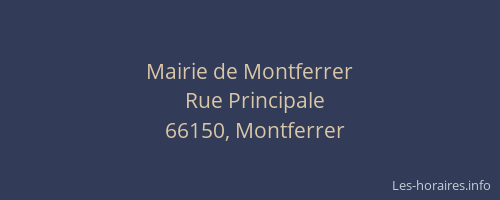 Mairie de Montferrer