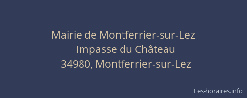 Mairie de Montferrier-sur-Lez