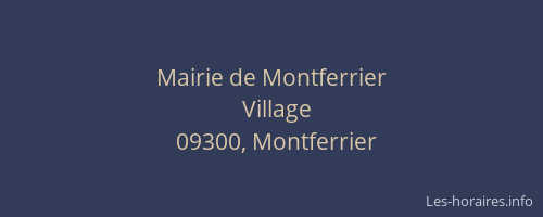 Mairie de Montferrier