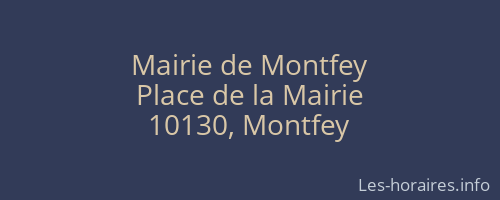 Mairie de Montfey