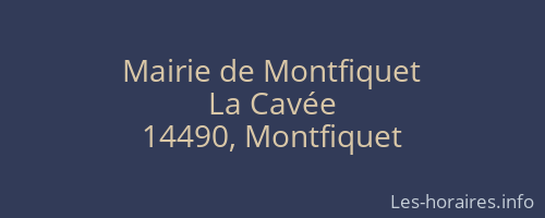 Mairie de Montfiquet